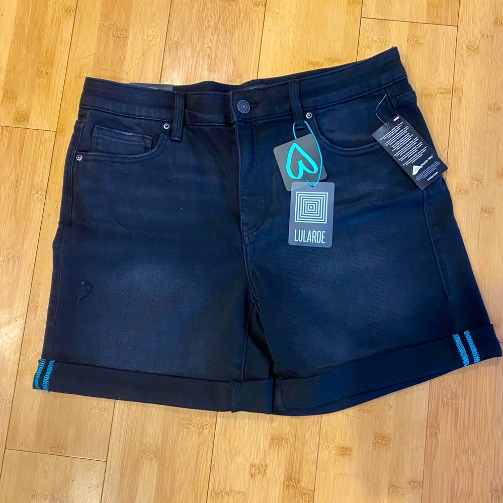 NWT Lularoe Boyfriend Denim Shorts- Size 30